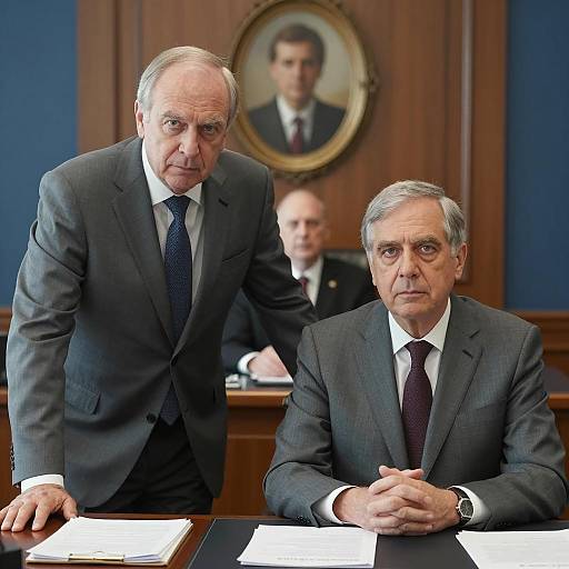 Serious Discussion in Office Setting