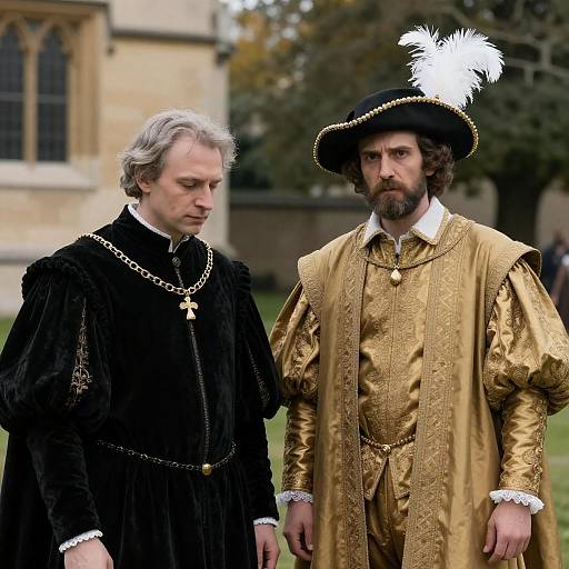 Renaissance Men in Elaborate Attire