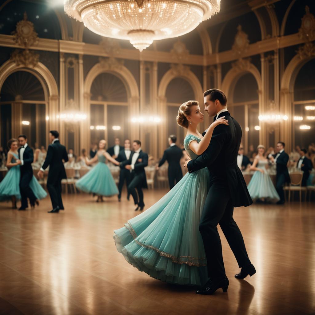 Elegant Vintage Dance in Vienna Ballroom