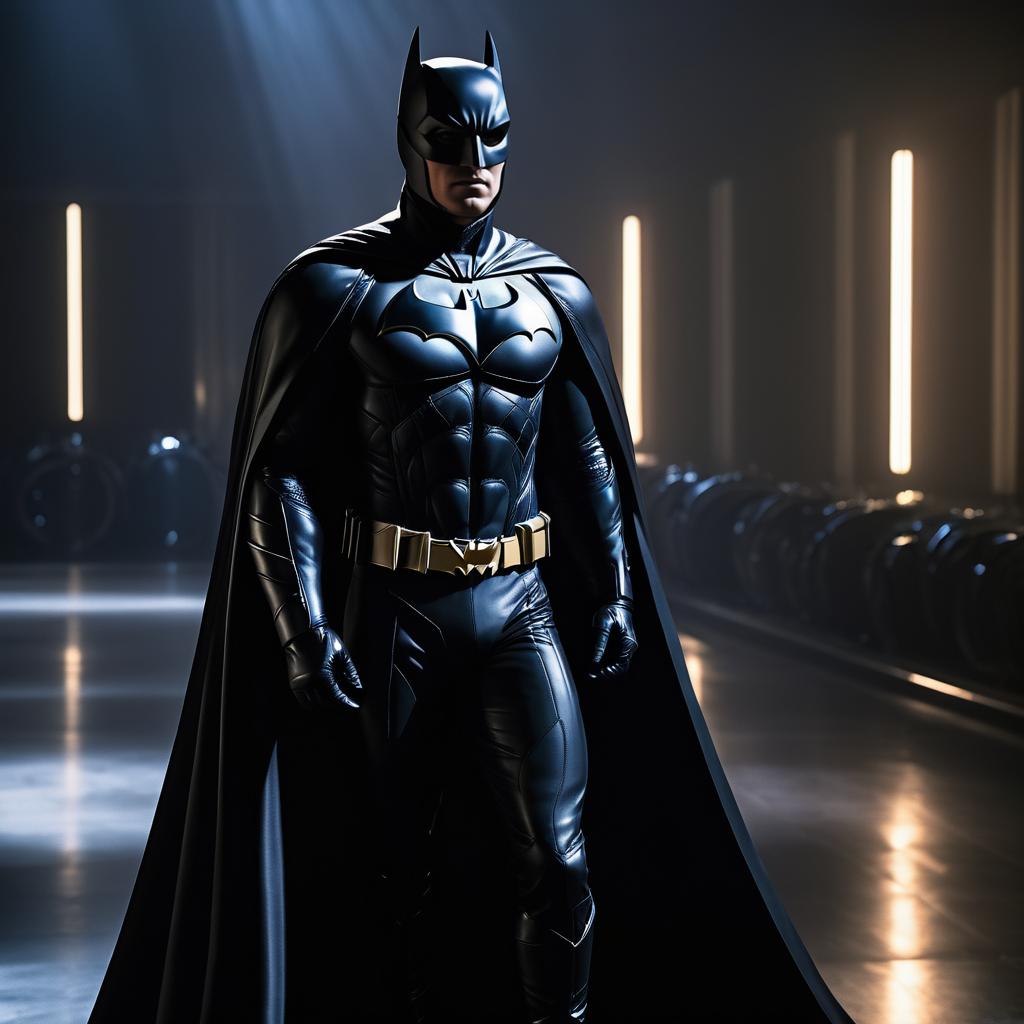 Cinematic Batman in Balenciaga Style