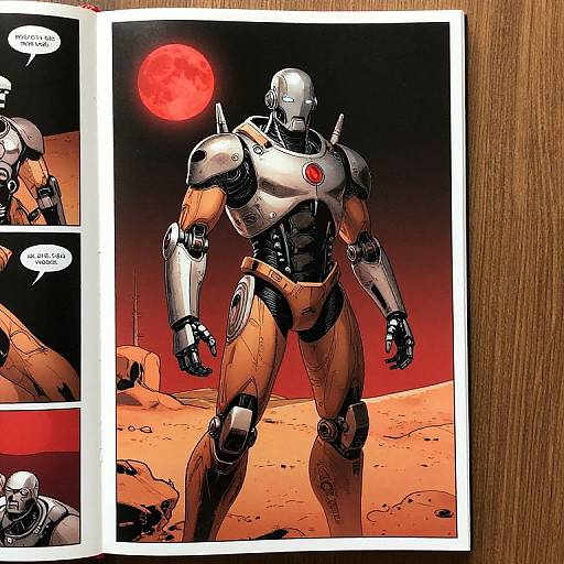 Hybrid Cyborg Comic on Mars