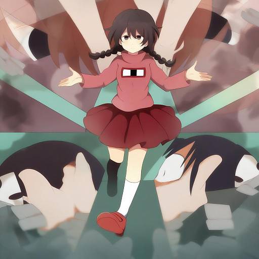 Illustration of Monoe, yume nikki in the style of Yukichi (eikichi)