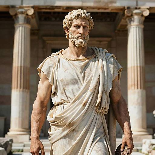 Photorealistic Greece as Philosopher