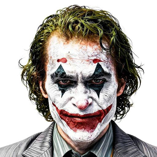Realistic Joker Portrait Coloring Page