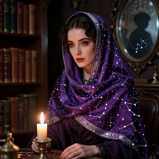 1930s Gothic Fortune Teller Portrait