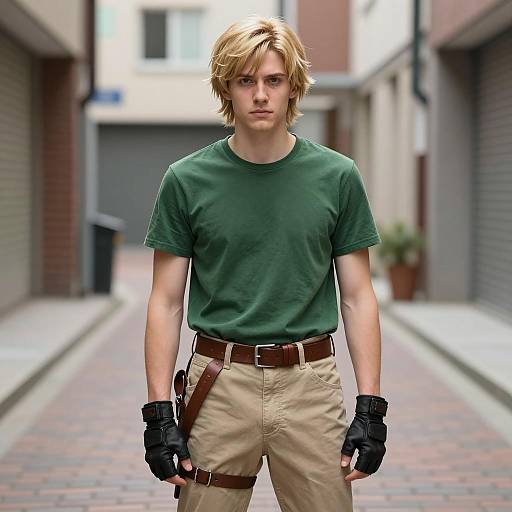 Photorealistic Luke Cosplay in Urban Alley