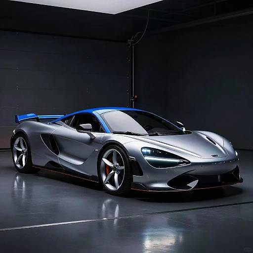 Futuristic Two-Tone Sports Car