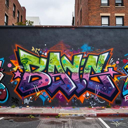 Cityscape to Vibrant Graffiti Art