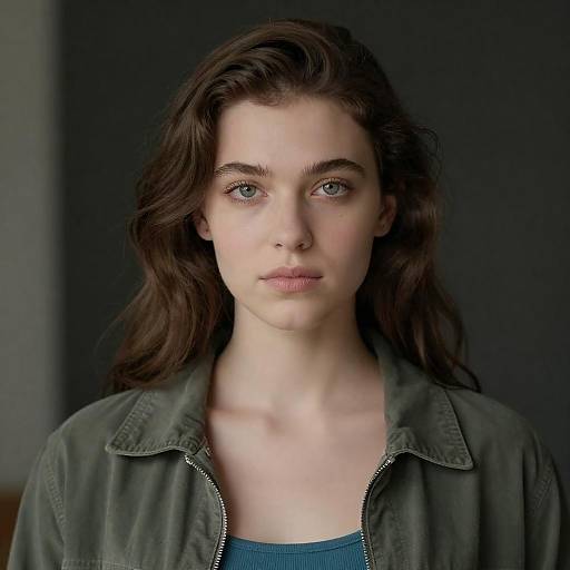 Portrait of a Young Woman in Green