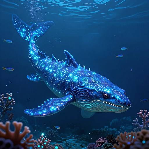 Bioluminescent Underwater Leviathan Design