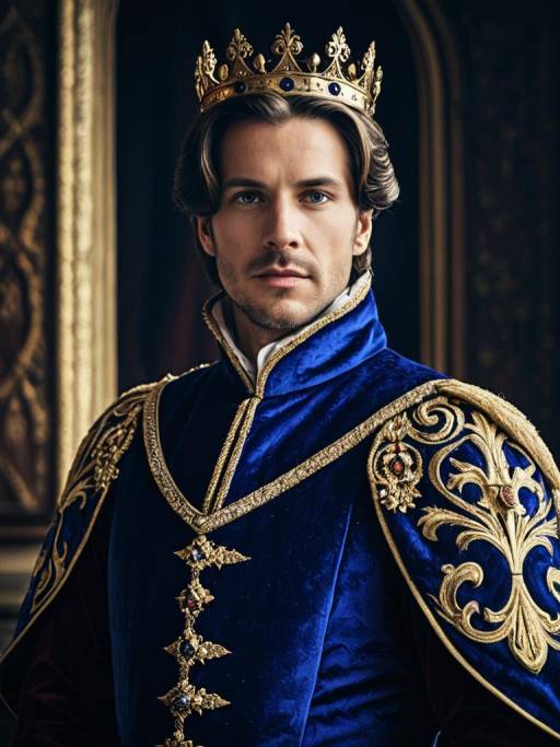Regal Fantasy Prince Portrait in Realism