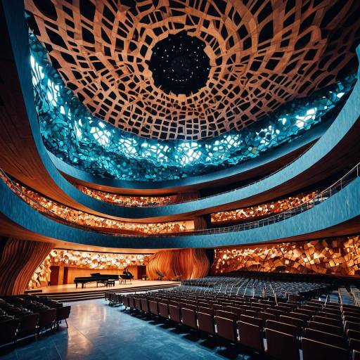 Futuristic Concert Hall Interior
