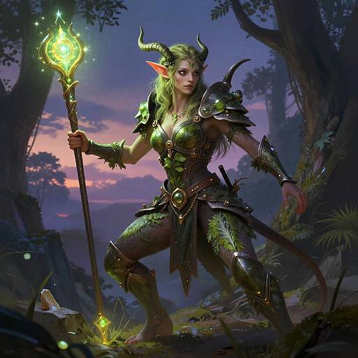 Changeling Warrior in Twilight Forest