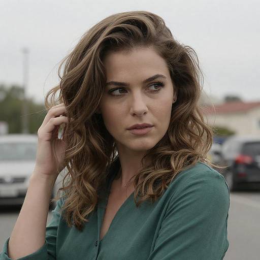 Intense Portrait of a Focused Woman