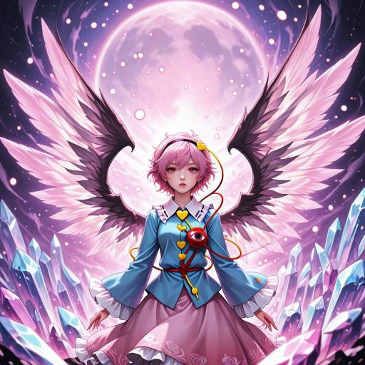 Fantasy Girls with Wings and Crystals