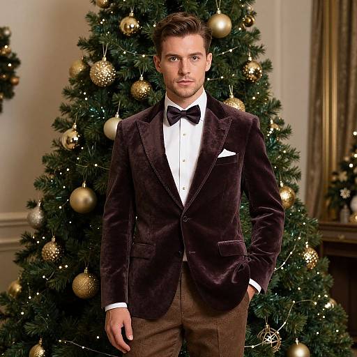 Vintage Velvet Suit Holiday Style