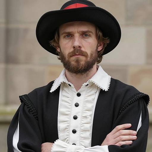 Handsome Man in Tudor Fancy Dress