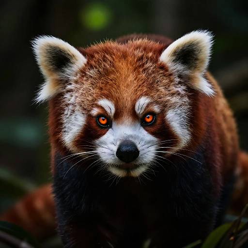 Fierce Red Panda Portrait