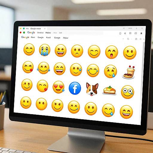 Vivid Emoji Maker Workspace Scene