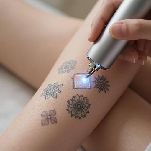 Holographic Tattoo Projection on Arm