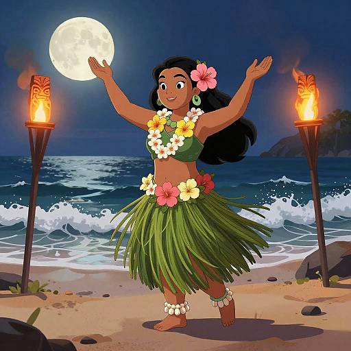 Graceful Pacific Islander Hula Antihero