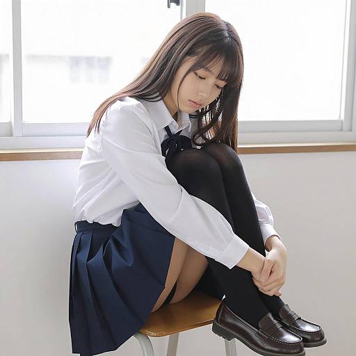 Japanese Schoolgirl in Bright Setting