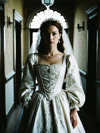 Wedding Renaissance Dress Close-Up