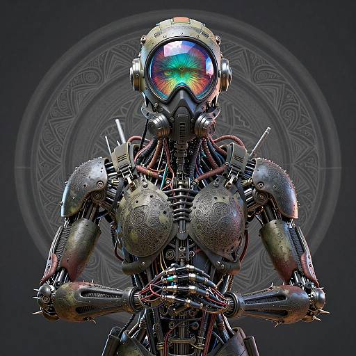 Cinematic Sci-Fi Exosuit Art Wallpaper