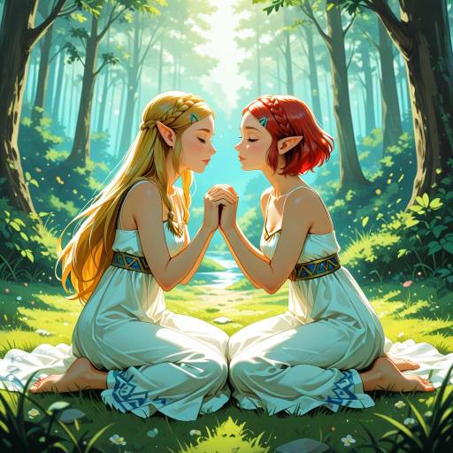 Enchanted Princesses in Nature's Embrace