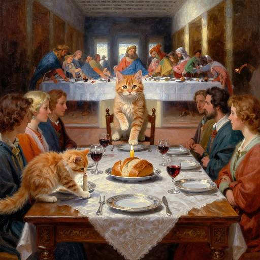 Parody of Leonardo da Vinci's 