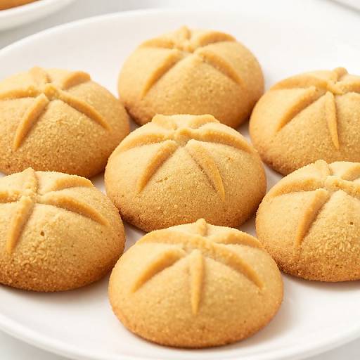 Golden Peanut Butter Cookies Display