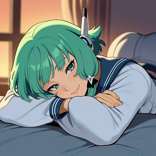 Illustration of Multi (to heart), to heart (series) in the style of Porqueloin