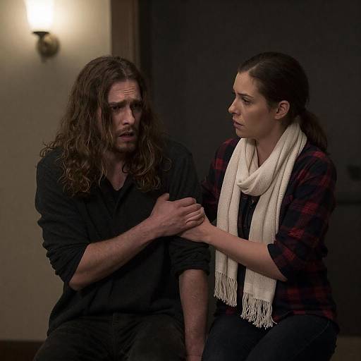 Dramatic Scene of Fear and Concern