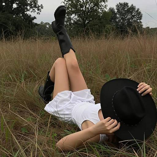 Serene Person in Nature's Embrace