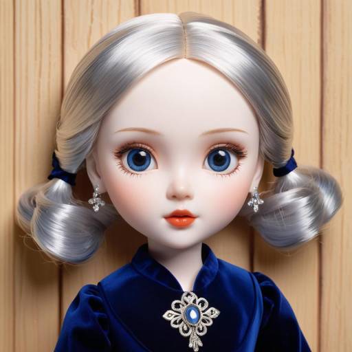 Detailed Portrait of an Elegant Doll