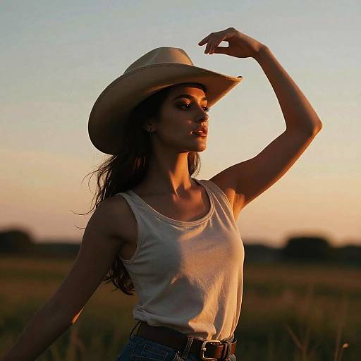 Elegant Twilight Dance Portrait