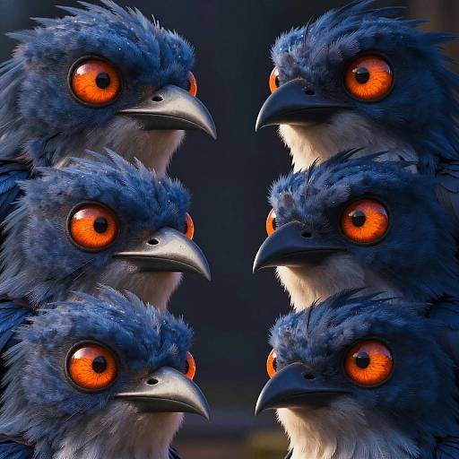 Vibrant Bird Creature Close-Ups