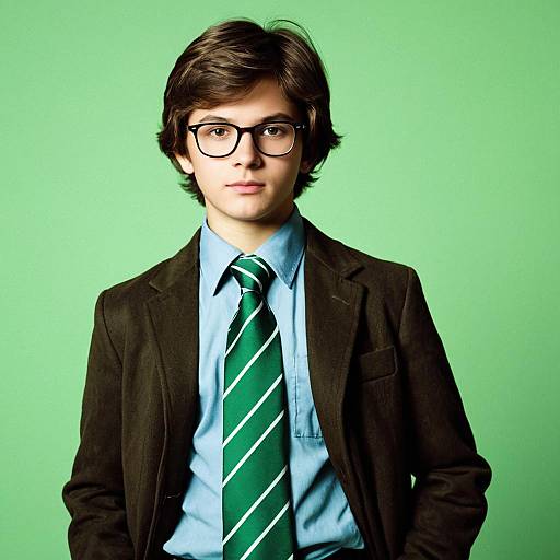 Nerdy Boy in Halloween Costume