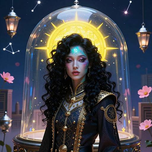 Surreal Ethereal Portrait in Labyrinth City