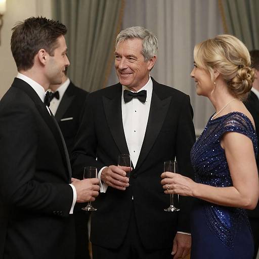 Elegant Formal Gala Portrait with Tuxedos