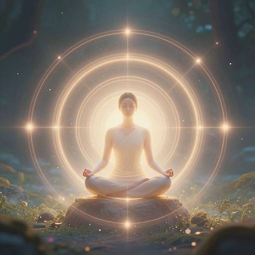 Corecentric Meditation with Glowing Rings