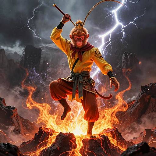Sun Wukong as Storm Shaman