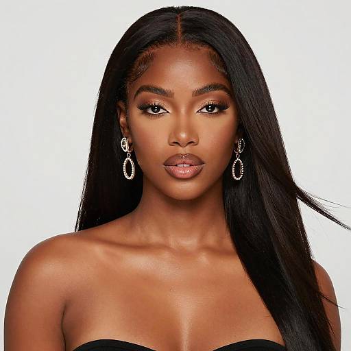 Stunning Portrait of a Dark-Skinned Woman