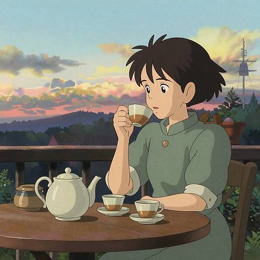 Studio Ghibli Style Afternoon Tea