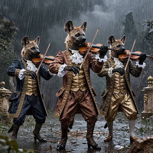 Baroque Hyenas Orchestrating Storm