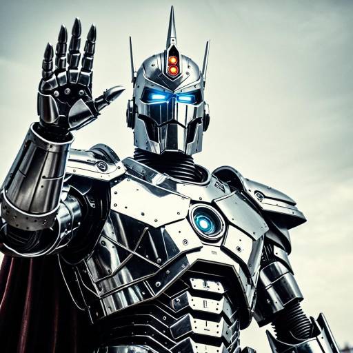 Retro Robot Overlord in Commanding Pose