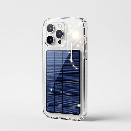 Transparent Solar Panel iPhone Case
