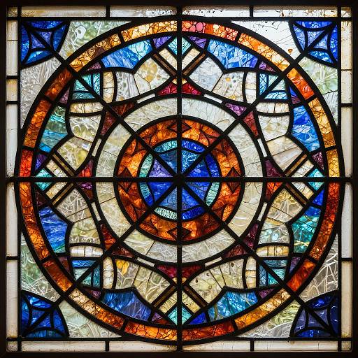 Kaleidoscopic Stained Glass Pattern Generator