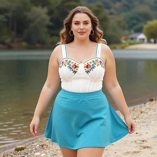 Plus-Size Summer Beach Style