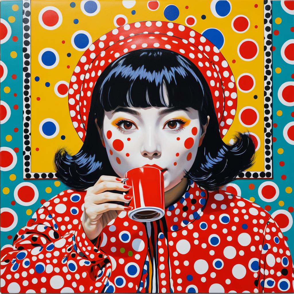 Playful Polka-Dot Cola by Kusama